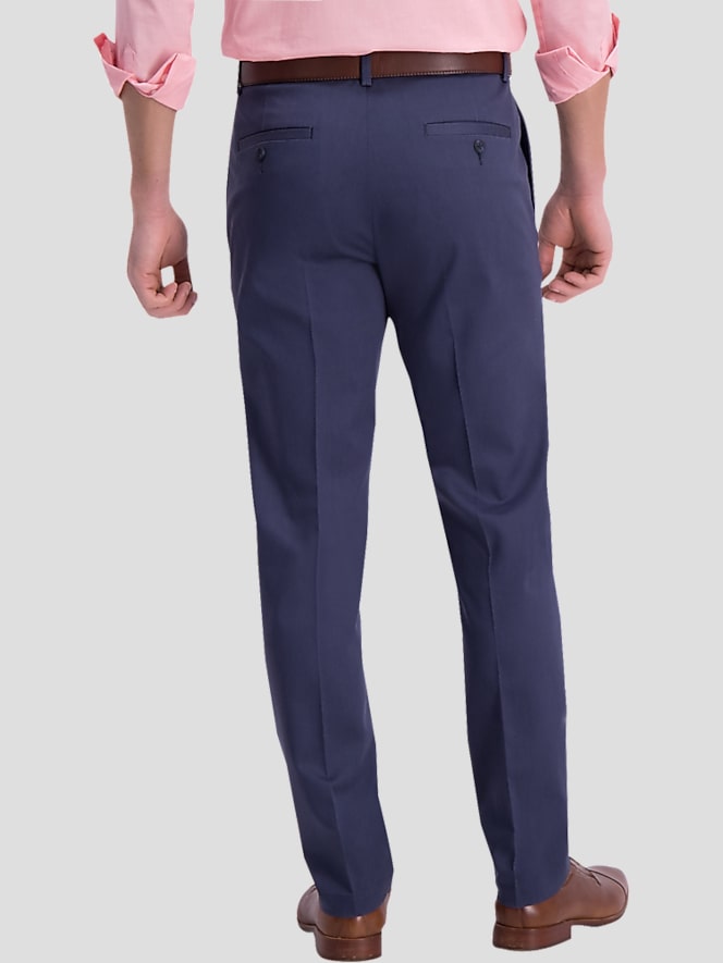 Haggar Iron Free Premium Khaki&trade; Slim/Straight Fit Flat Front Pant