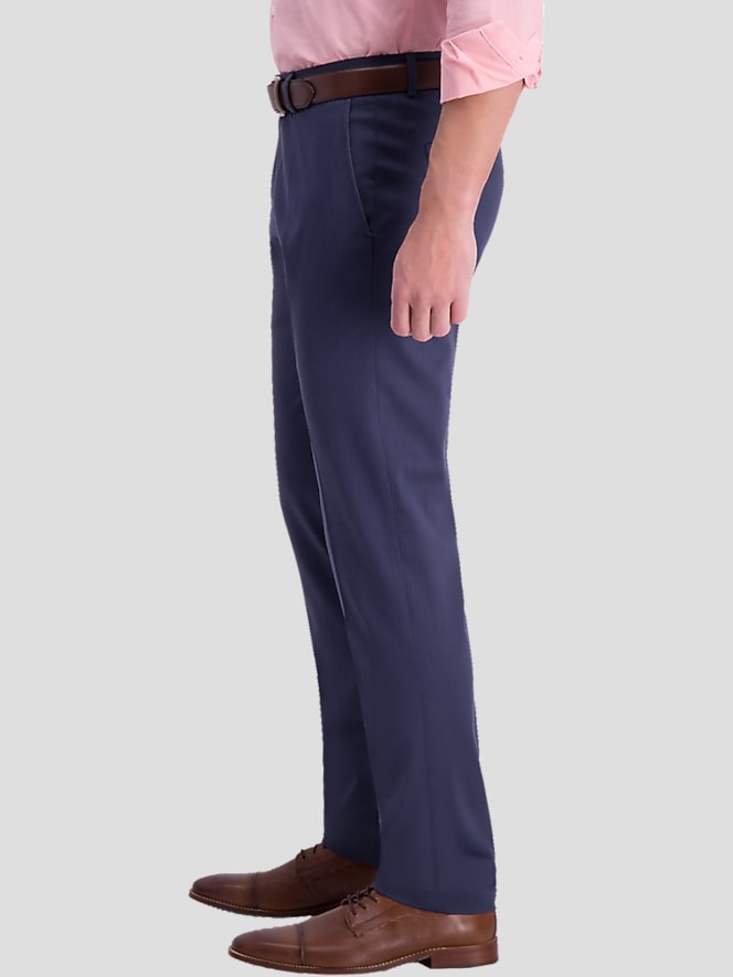 Haggar Iron Free Premium Khaki&trade; Slim/Straight Fit Flat Front Pant