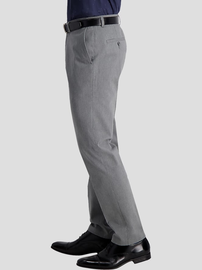 Haggar Iron Free Premium Khaki&trade; Slim/Straight Fit Flat Front Pant