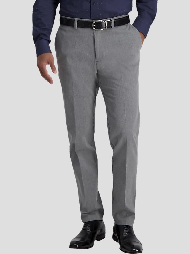Haggar Iron Free Premium Khaki&trade; Slim/Straight Fit Flat Front Pant