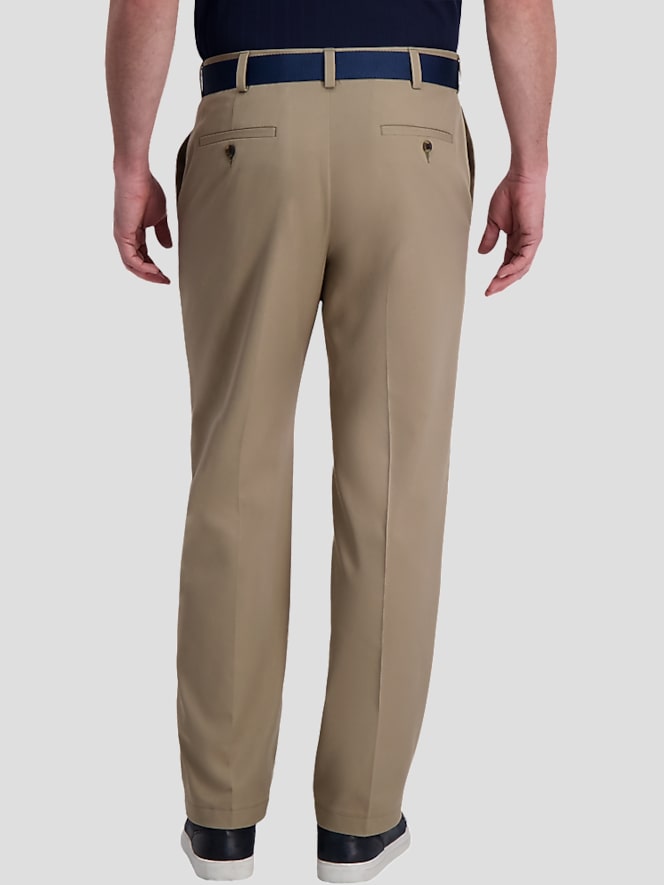 Haggar Cool Right® Performance Flex Classic Fit Flat Front Pant, Khaki ...