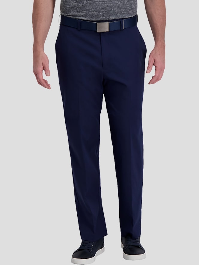Haggar Cool Right&reg; Performance Flex Classic Fit Flat Front Pant