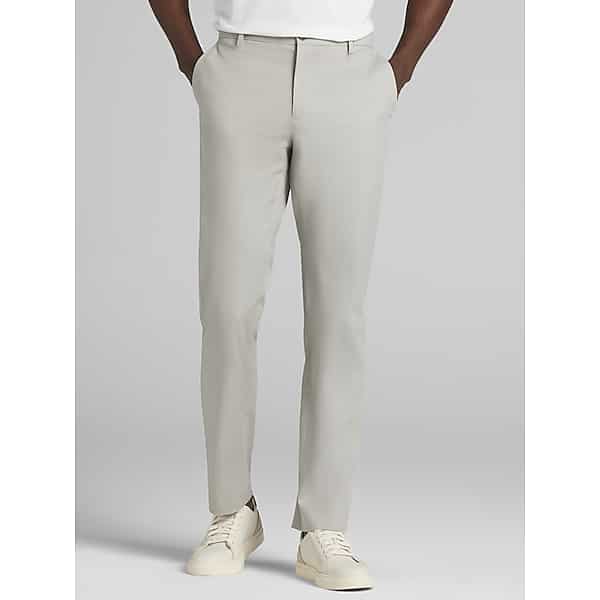 Awearness Kenneth Cole Big & Tall Men's Modern Fit Performance Flex Chino Flint Grey - Size: 46W x 32L TMW238E46204
