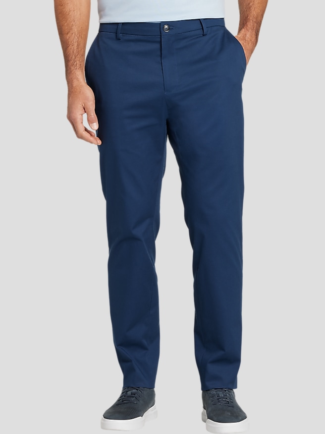 Men's casual pants with stretch waist best sale