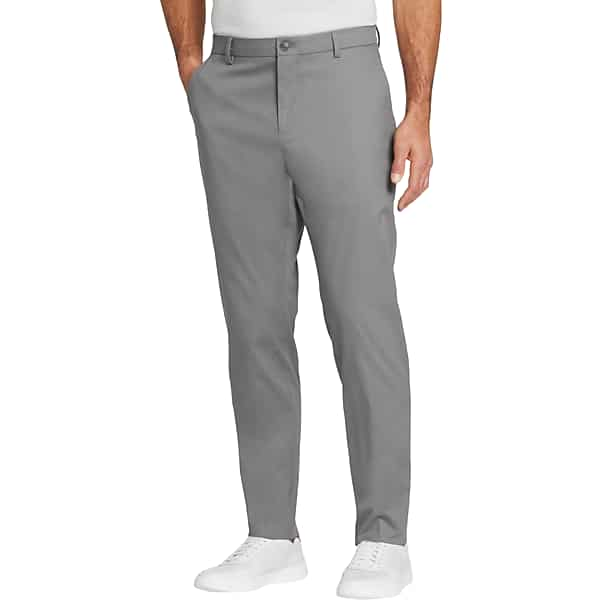 Awearness Kenneth Cole Big & Tall Men's Modern Fit Performance Flex Chino Smoked Pearl - Size: 46W x 30L