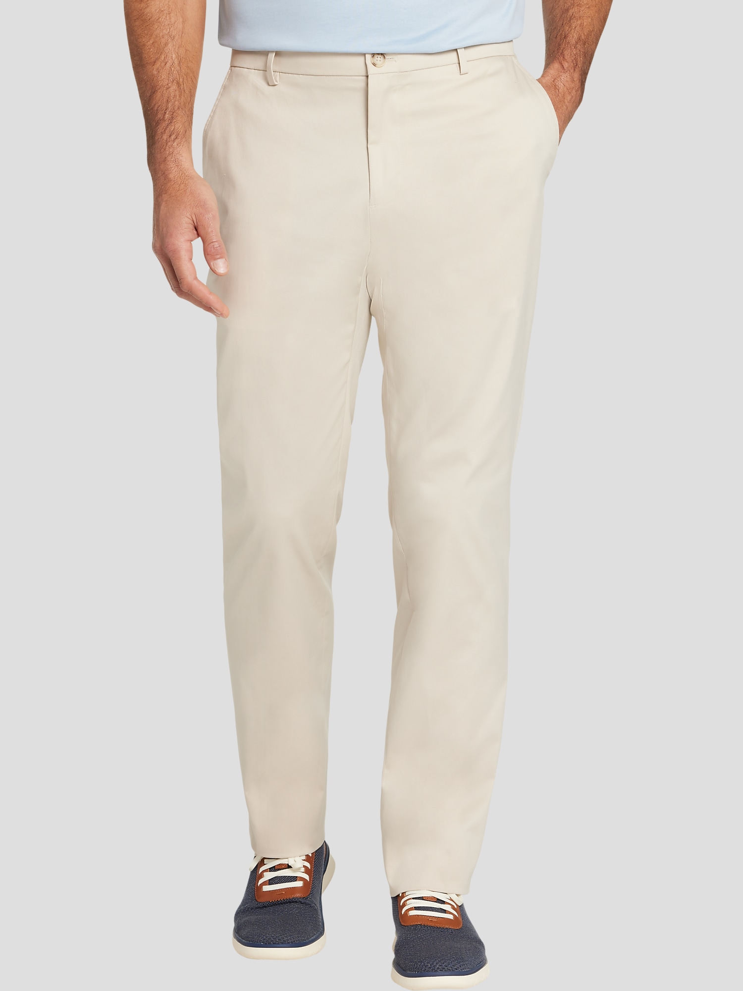 Awearness Kenneth Cole Modern Fit Performance Flex Chino Pants (Peyote Khaki)