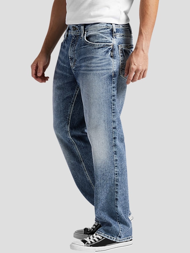 グランドセール Classic Jeans Silver Fit Jeans | Jeans Denim Leg Straight 青年漫画