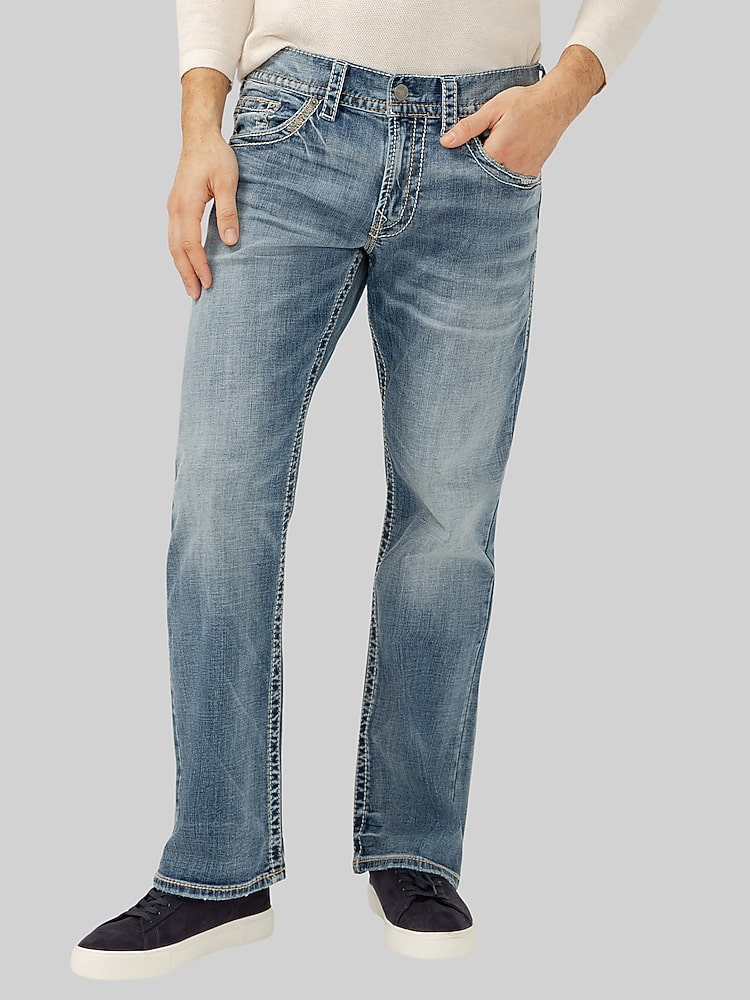 Silver Jeans Zac Relaxed Fit Straight Leg Jean, Indigo - Denim