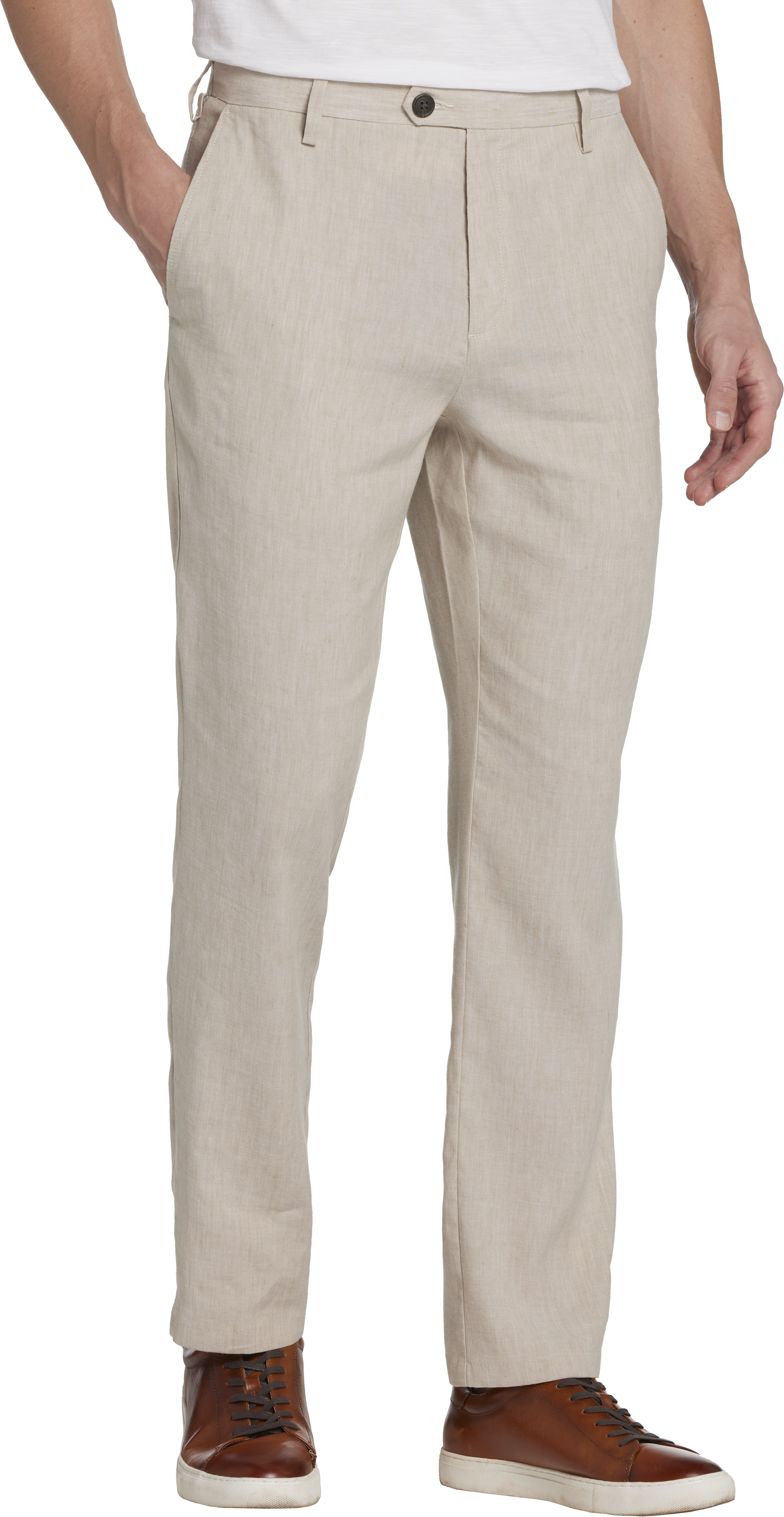 Modern Fit Linen Blend Pants