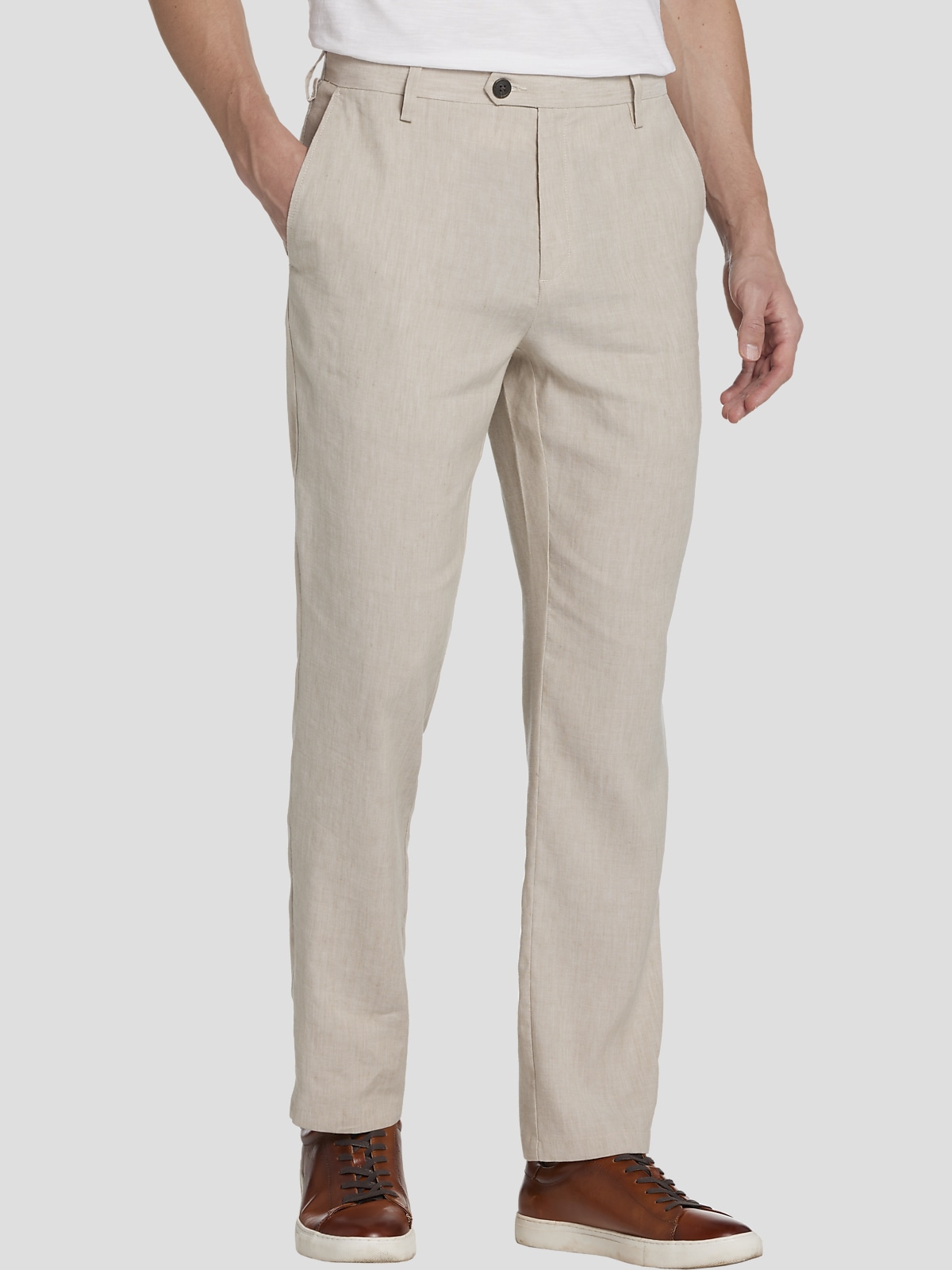 Joseph Abboud Modern Fit Linen Blend Pants | Casual Pants | Men's Wearhouse