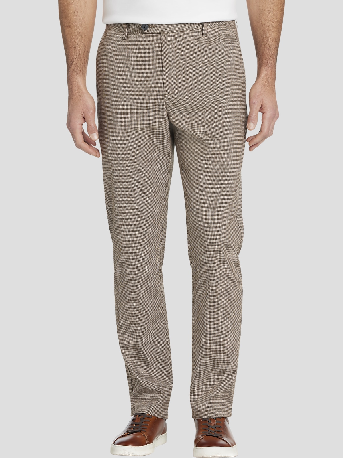 Joseph Abboud Modern Fit Flat Front Linen Pants | Casual Pants | Men's ...