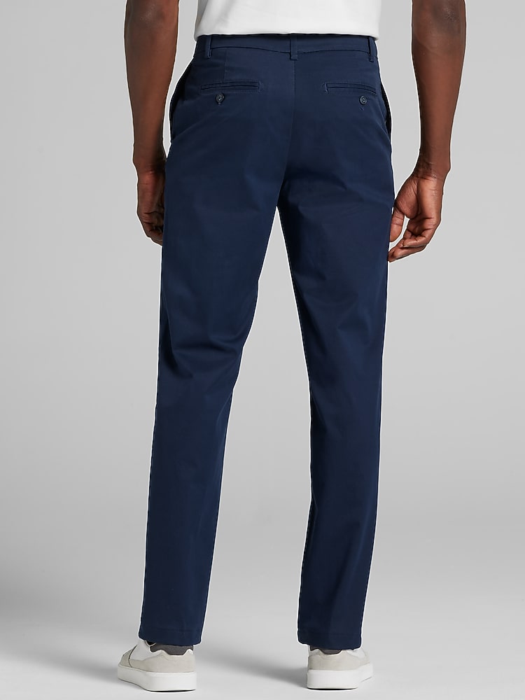 Joseph Abboud Classic Fit Comfort Stretch Chinos, Navy - Blue | Casual Pants  | Men's Wearhouse
