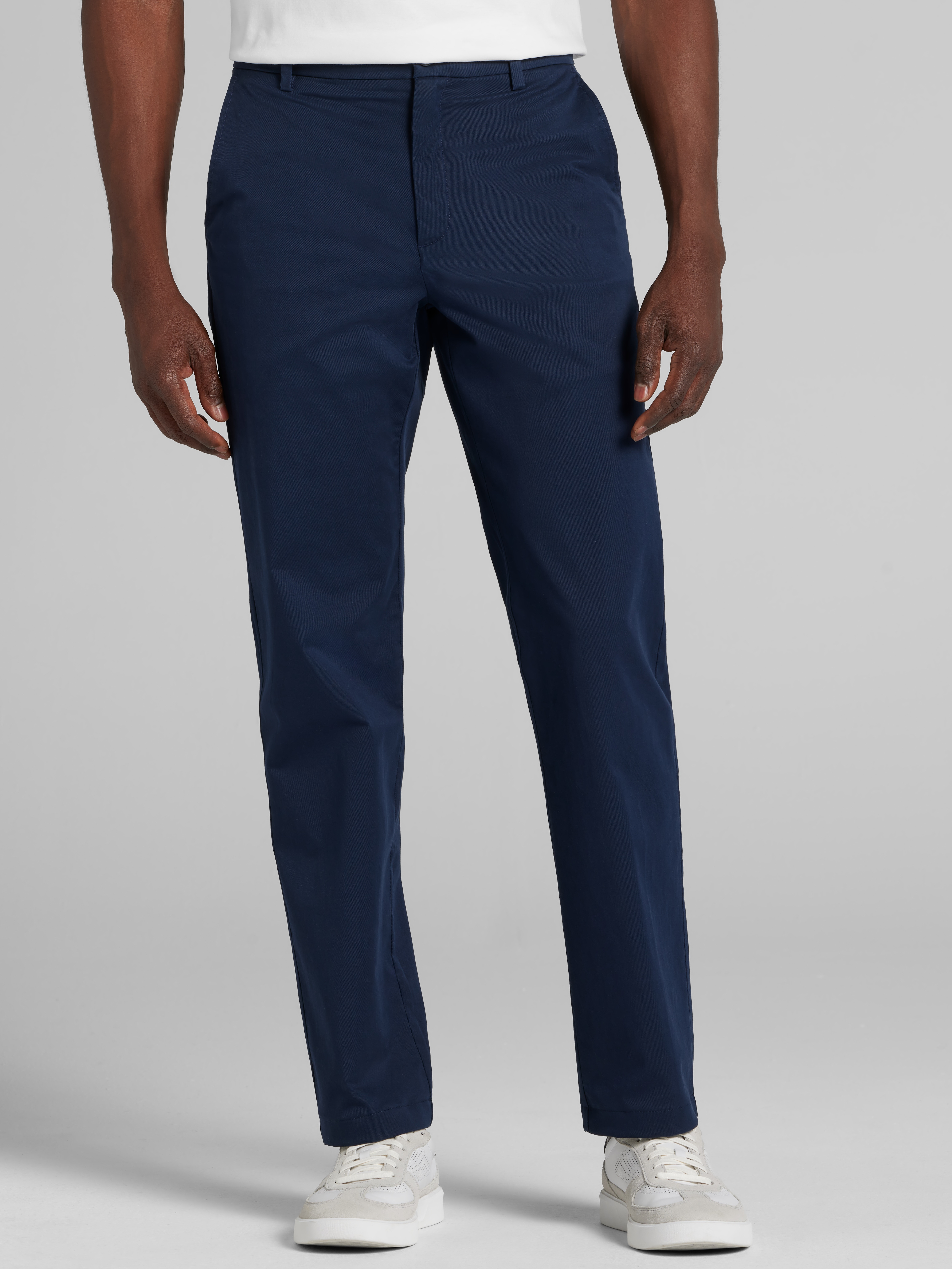 Joseph Abboud Classic Fit Comfort Stretch Chinos, Navy - Blue