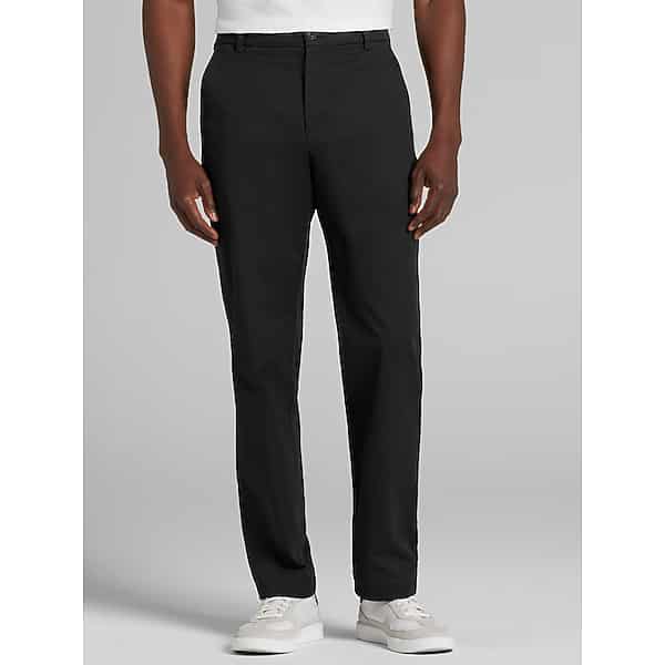 Joseph Abboud Big & Tall Men's Classic Fit Comfort Stretch Chinos Black - Size: 50W x 30L