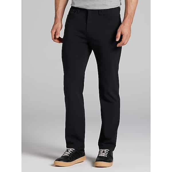 Awearness Kenneth Cole Men's Modern Fit Performance Tech 5-Pocket Pants Black - Size: 42W x 30L