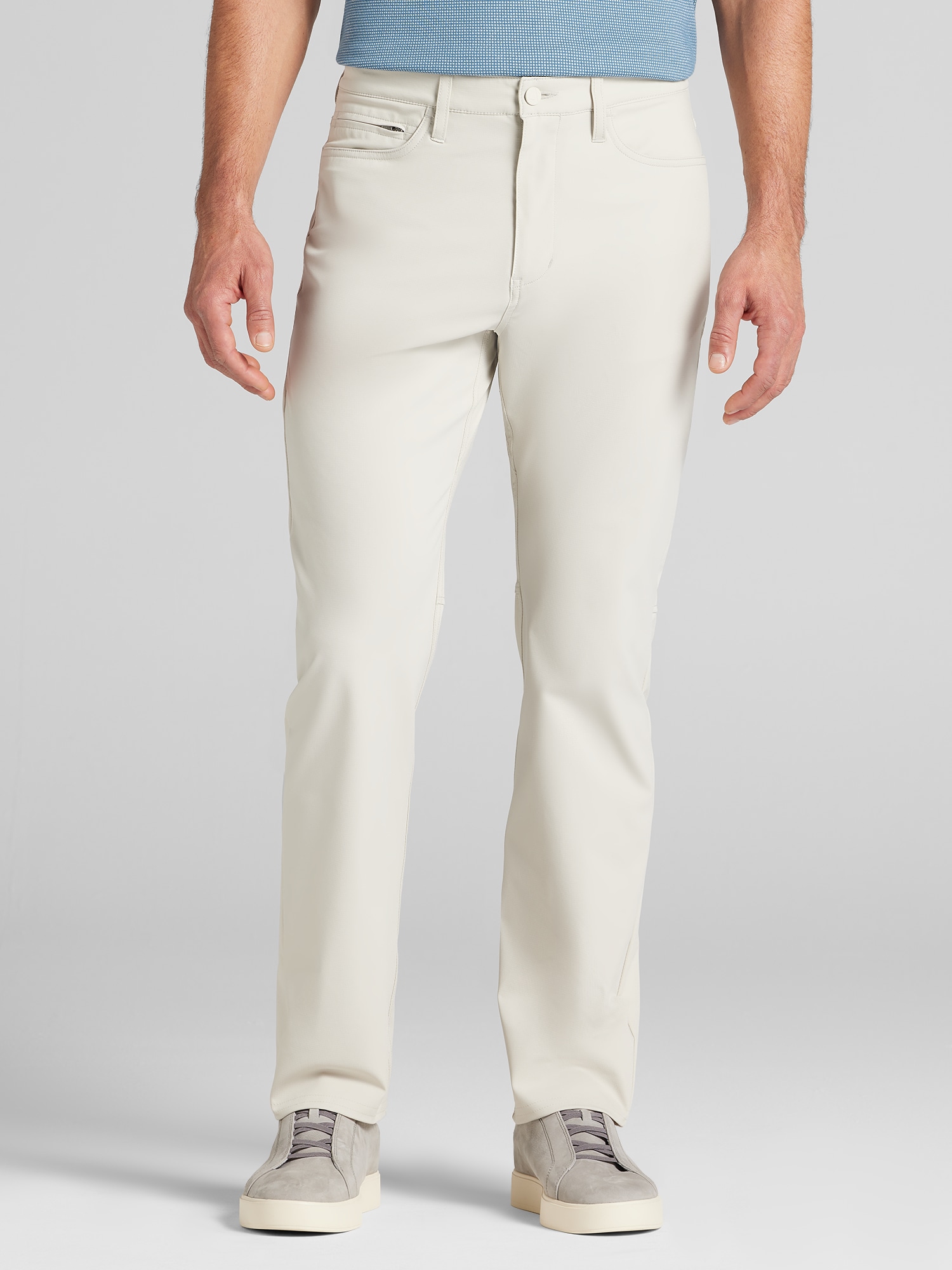 black dress pants slim fit Black Performance Stretch Slim Fit Suit Pants main image 1