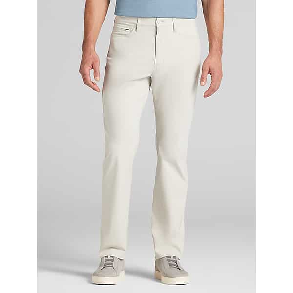 Awearness Kenneth Cole Men's CHILLFLEX Modern Fit Performance Stretch Ripstop 5-Pocket Pants Moonstruck - Size: 30W x 30L