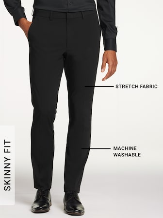 Cheap Autumn Solid High Waist Trousers Men Formal Pants High Quality Slim  Fit Business Casual Suit Pants Hommes