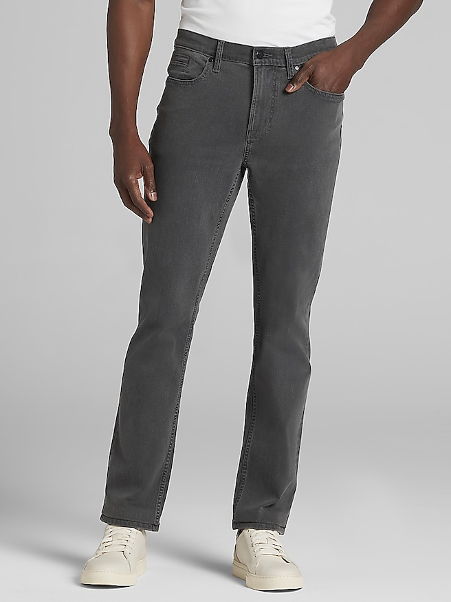 Awearness Kenneth Cole Men's CHILLFLEX Slim Fit Jeans , Charcoal / Gray