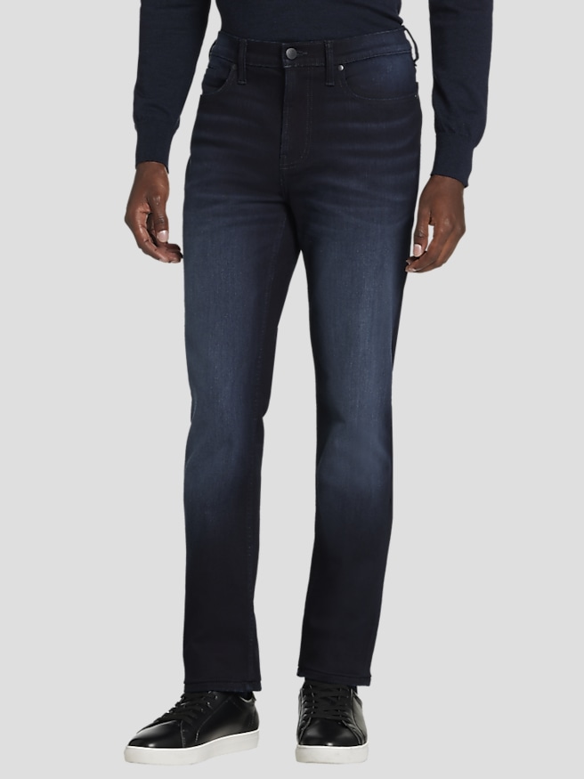 Awearness Kenneth Cole Men's CHILLFLEX Slim Fit Jeans , Dark Wash / Blue