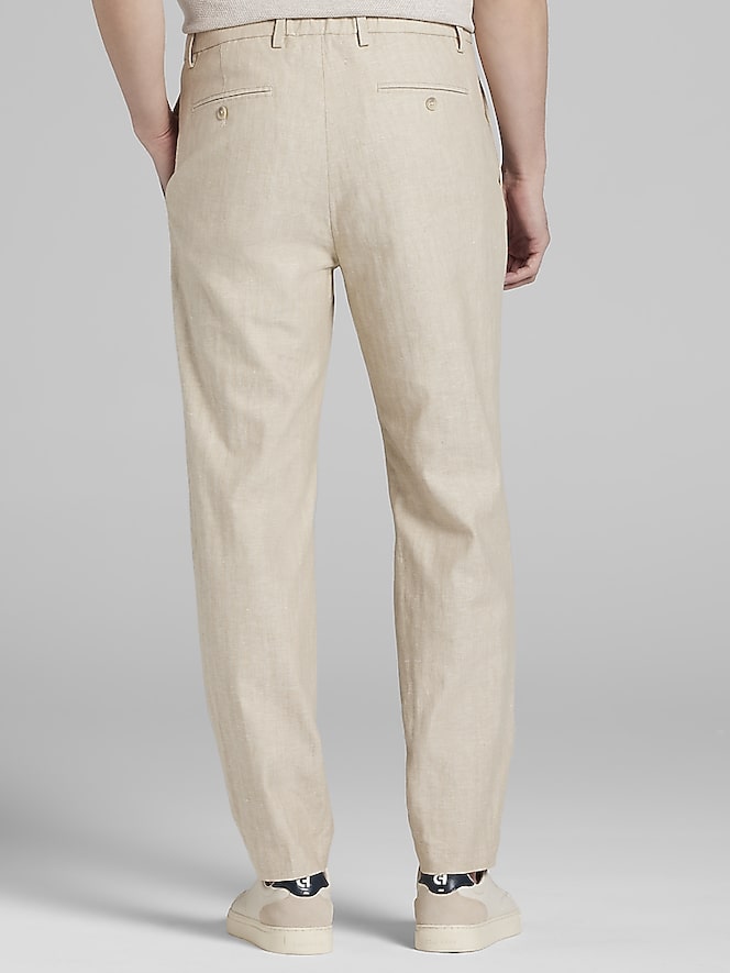 Joseph Abboud Linen Herringbone Chino
