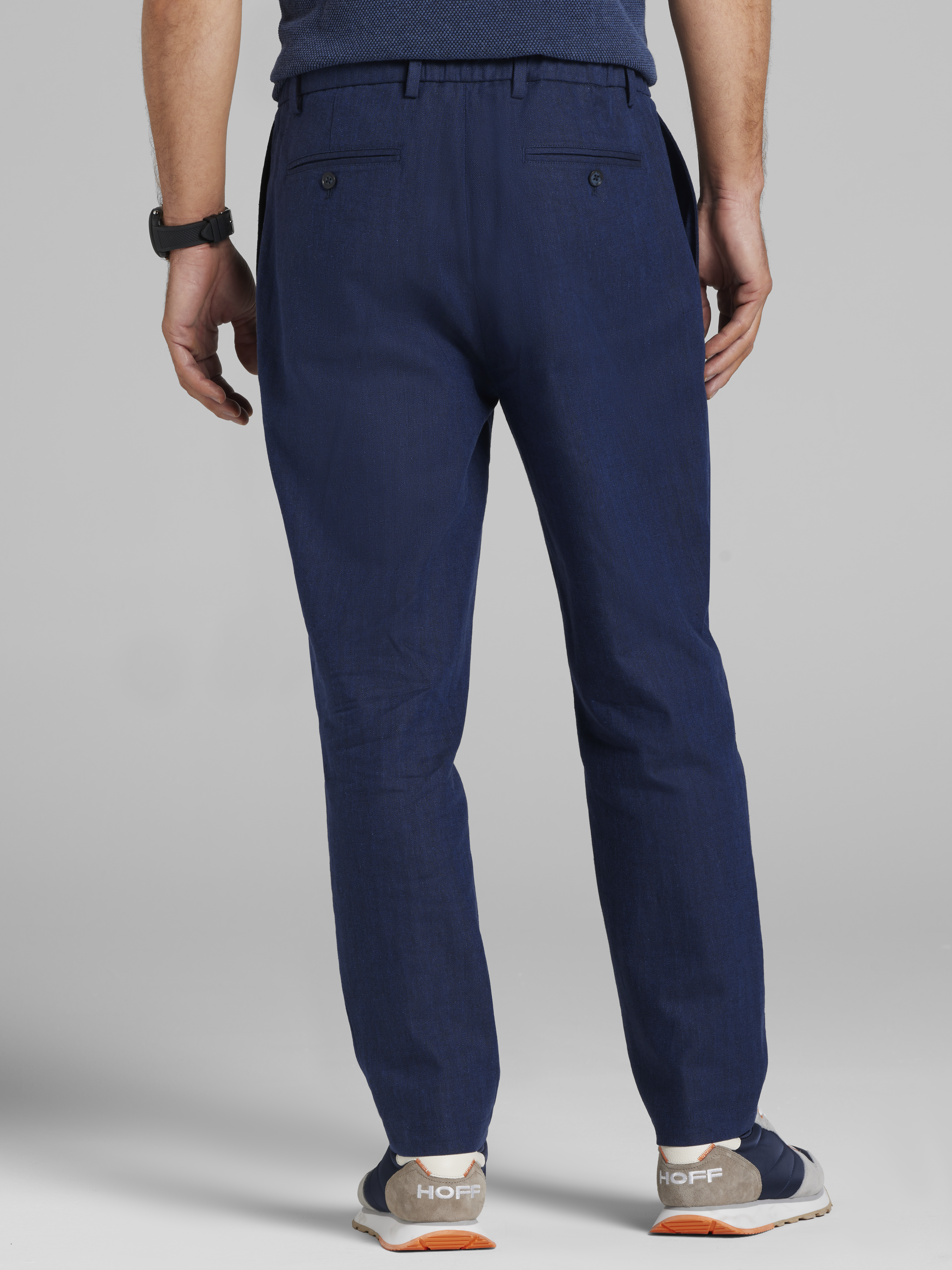 Linen Herringbone Chino