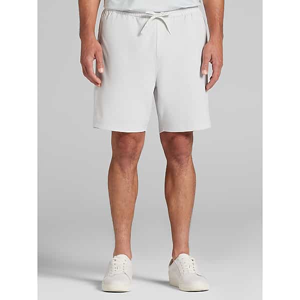 Awearness Kenneth Cole Men's CHILLFLEX Modern Fit Ripstop Lightweight Stretch Short 7" White/Cream - Size: XL