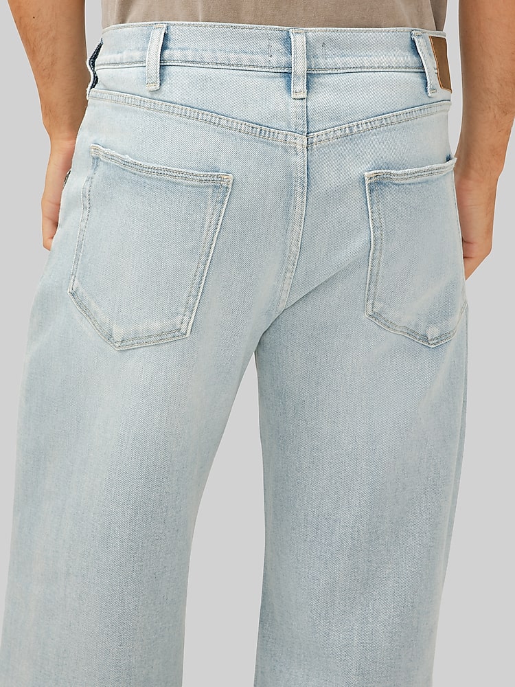   JEANS★MALMO ★WHITE/SILVER Silver Jeans Relaxed Fit Straight Leg Denim Jeans | Jeans