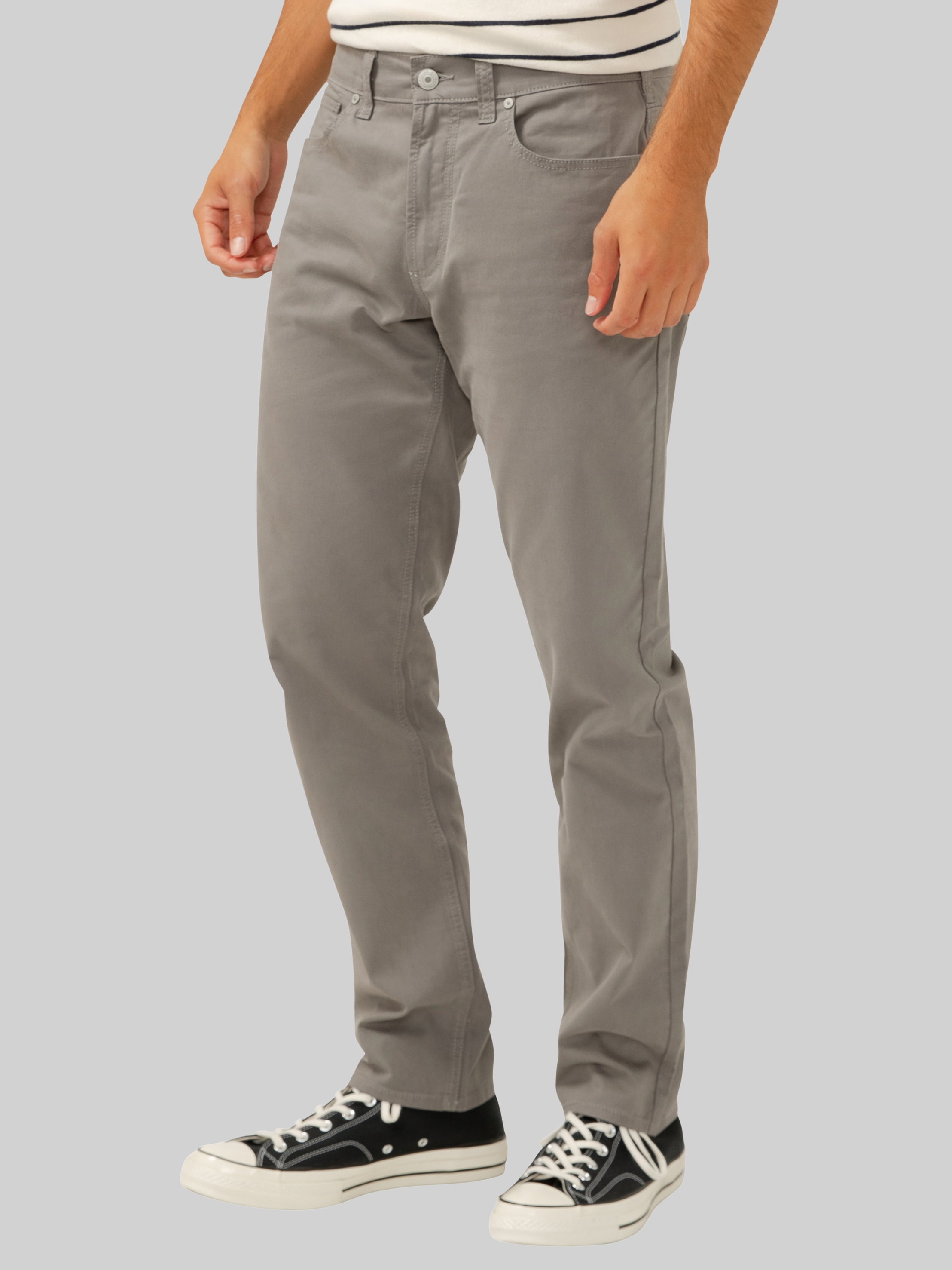 Athletic Fit Tapered Leg Twill Pants