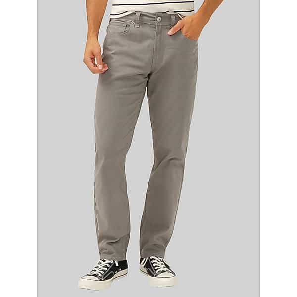 Silver Jeans Men's Athletic Fit Tapered Leg Twill Pants Med Gray - Size: 38W x 32L TMW23G338204
