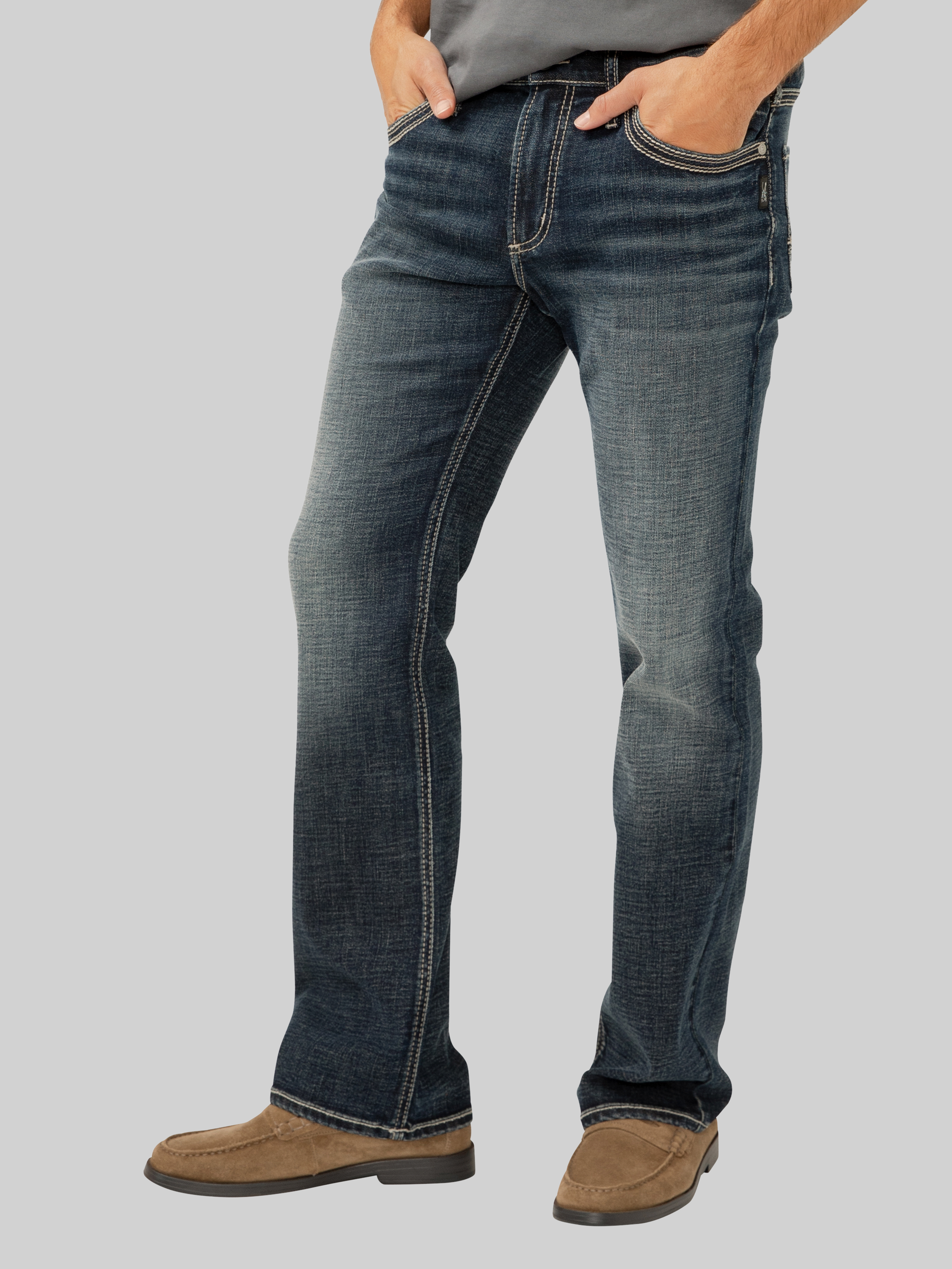 Jace Slim Fit Dark Wash Bootcut Jeans