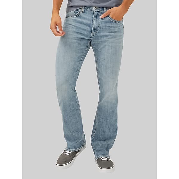 Silver Jeans Men's Slim Fit Bootcut Jeans Medium Wash - Size: 32W x 32L TMW23GA32251