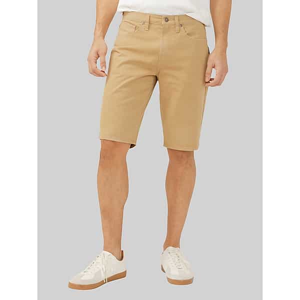 Silver Jeans Men's Zac Relaxed Fit Shorts Tan - Size: 32 TMW23GE32423