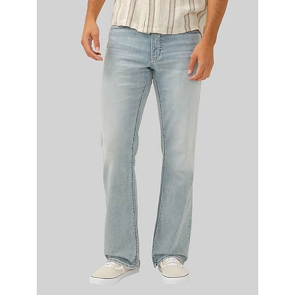 Silver Jeans Men's Zac Relaxed Fit Light Wash Jeans Light Wash - Size: 34W x 34L TMW23GF34F35