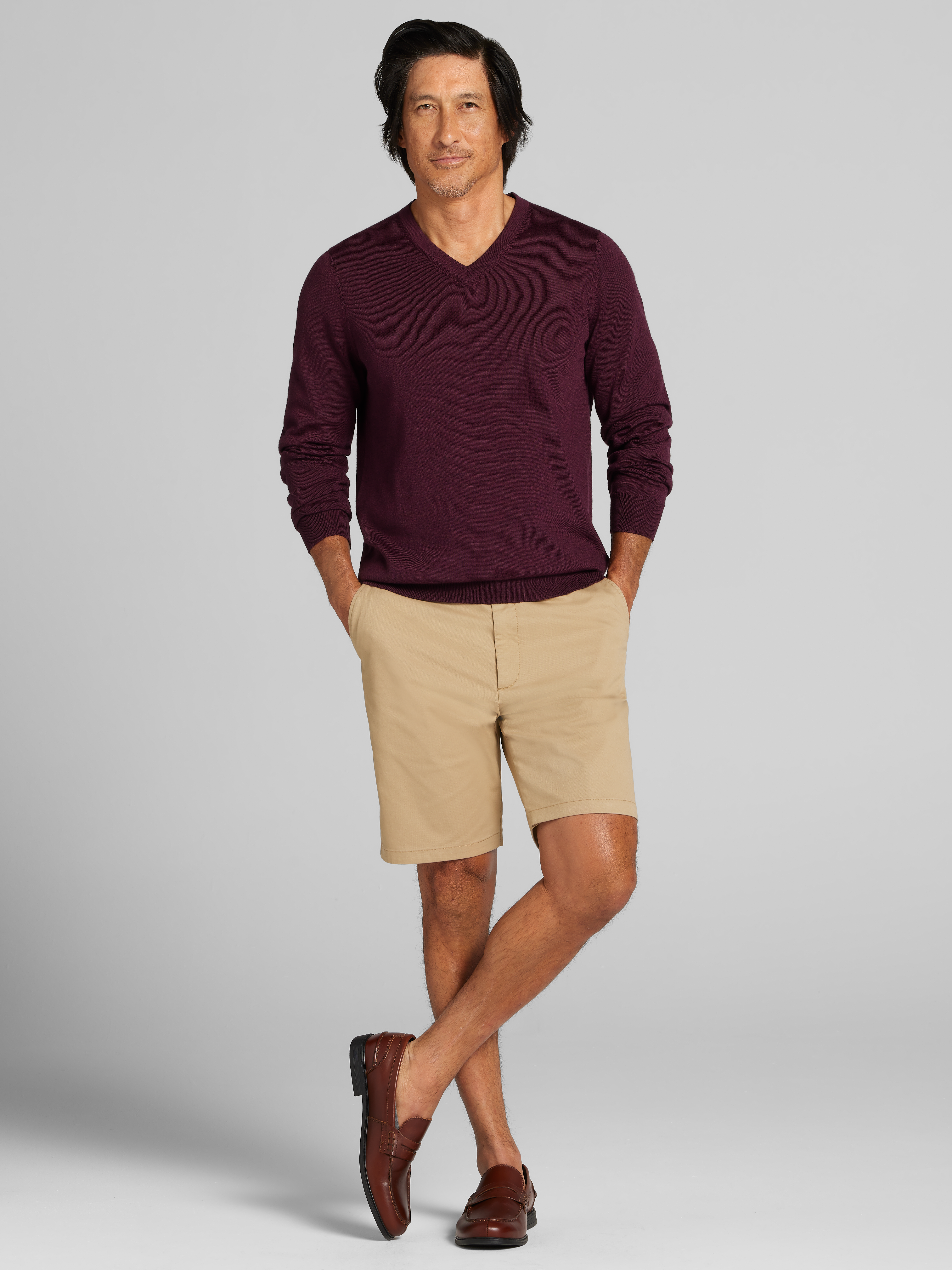 Modern Fit Stretch Chino Shorts
