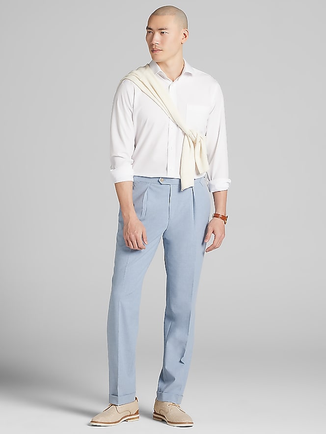 Joseph Abboud Slim Fit Solid Dress Pant