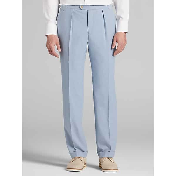 Joseph Abboud Men's Modern Fit Side Tab Dress Pant Light Blue - Size: 38W x 30L