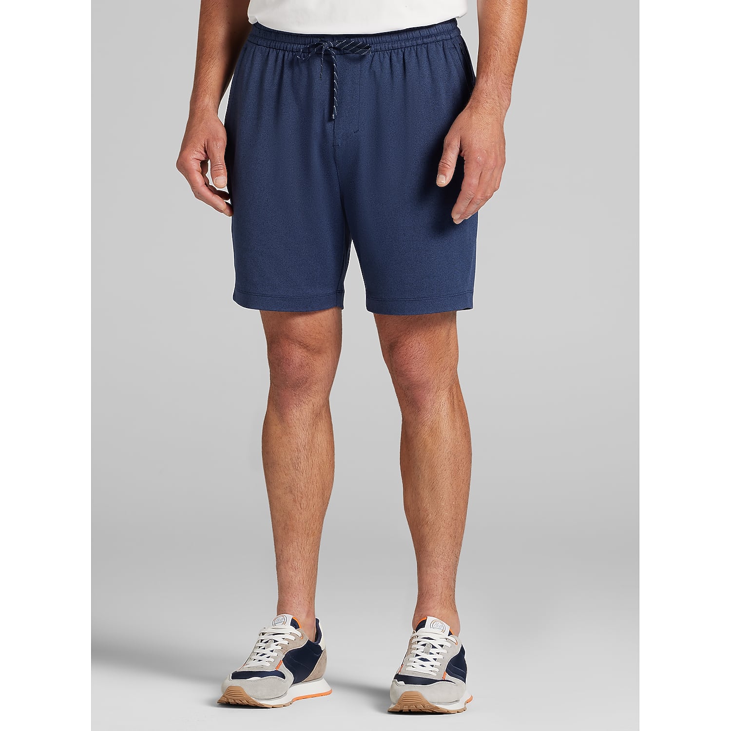 Awearness Kenneth Cole CHILLFLEX 7-Inch Modern Fit Jogger Shorts in Navy Blazer Blue – Men’s Casual Lounge Short, Size Medium