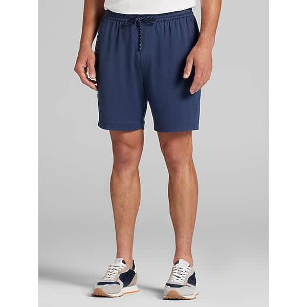 Awearness Kenneth Cole Men's CHILLFLEX Modern Fit Jogger Shorts 7" Navy Blazer - Size: Small