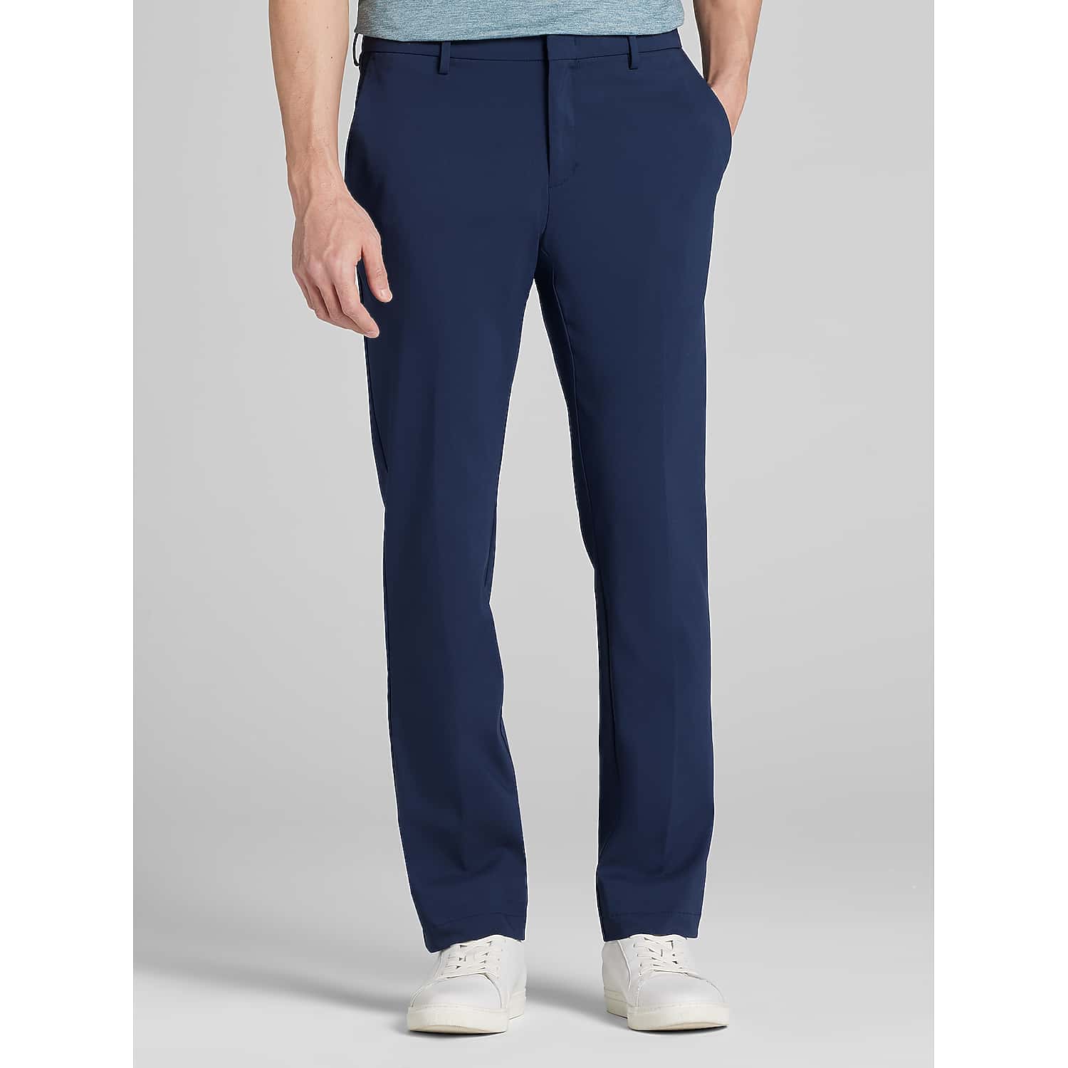 Awearness Kenneth Cole Modern Fit Performance Tech Chino Pants in Navy Blue – Men’s Size 42W x 30L Work to Weekend Stretch Slacks