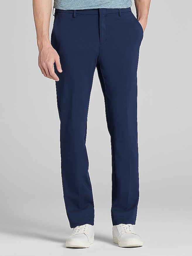 Awearness Kenneth Cole Big & Tall Men's Modern Fit Performance Tech Chino Pants, Navy / Blue