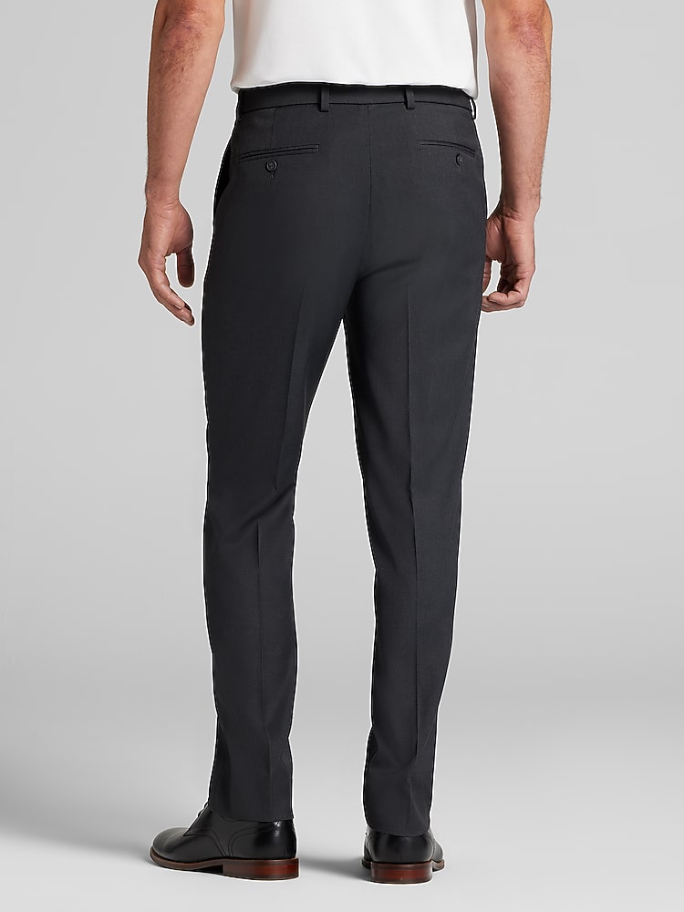 slim fit dress slacks Kenneth Cole Reaction Men's Straight Hem Suit Pants, Black, 32 x 32