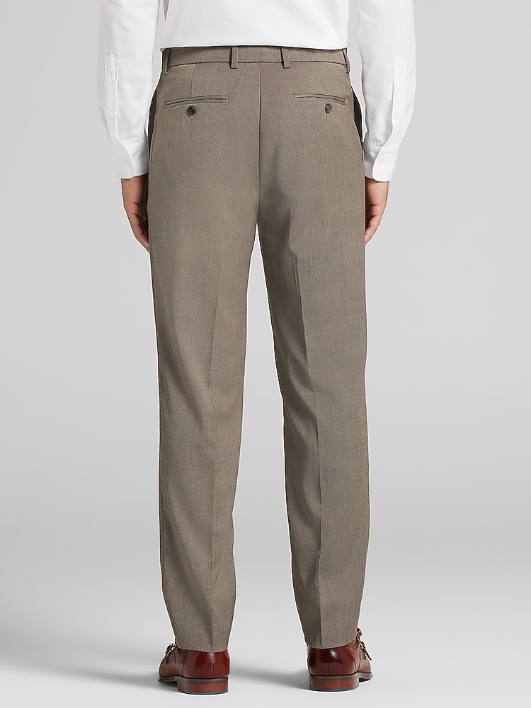 Awearness Kenneth Cole CHILLFLEX Modern Fit Performance Dress Pants, Taupe  - Brown | Dress Pants | Men's Wearhouse