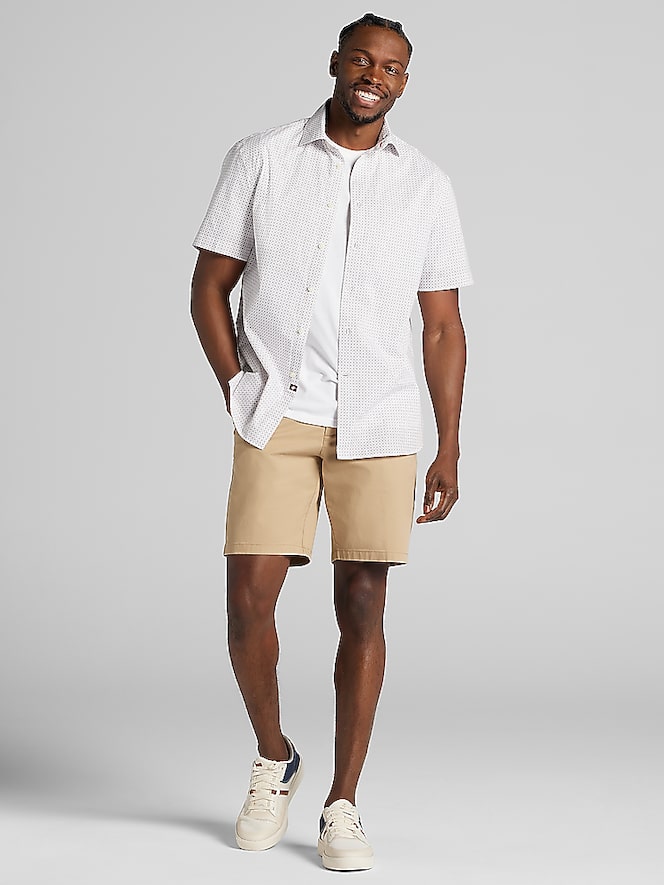 Joseph Abboud Modern Fit Comfort Stretch Chino Shorts 9"