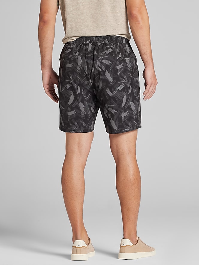 Awearness Kenneth Cole Modern Fit Printed Ripstop Pull-On Shorts 7"