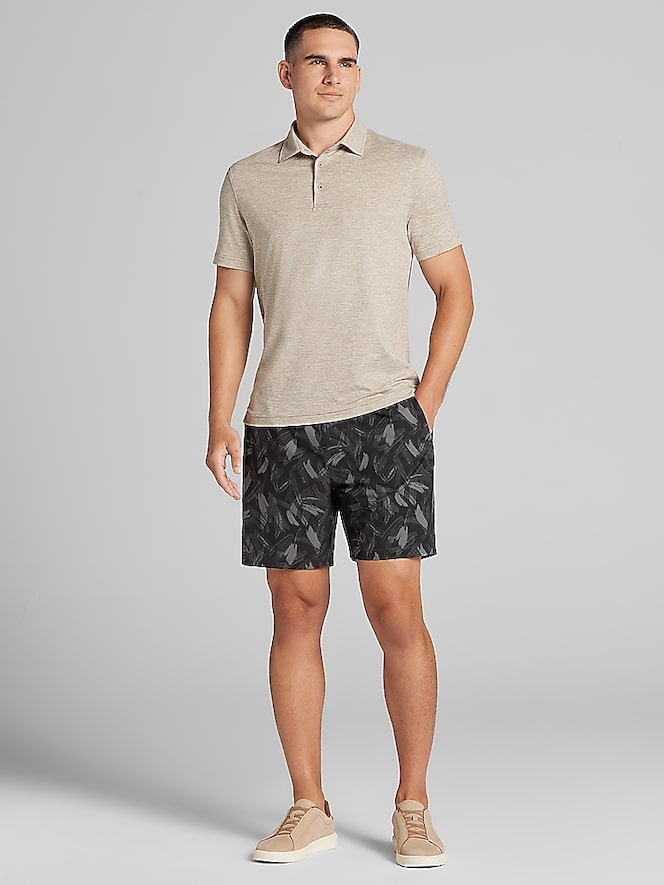 Awearness Kenneth Cole Modern Fit Printed Ripstop Pull-On Shorts 7"