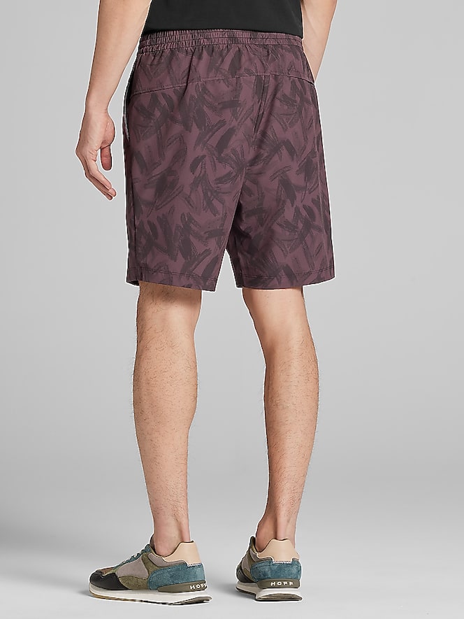 Awearness Kenneth Cole Modern Fit Printed Ripstop Pull-On Shorts