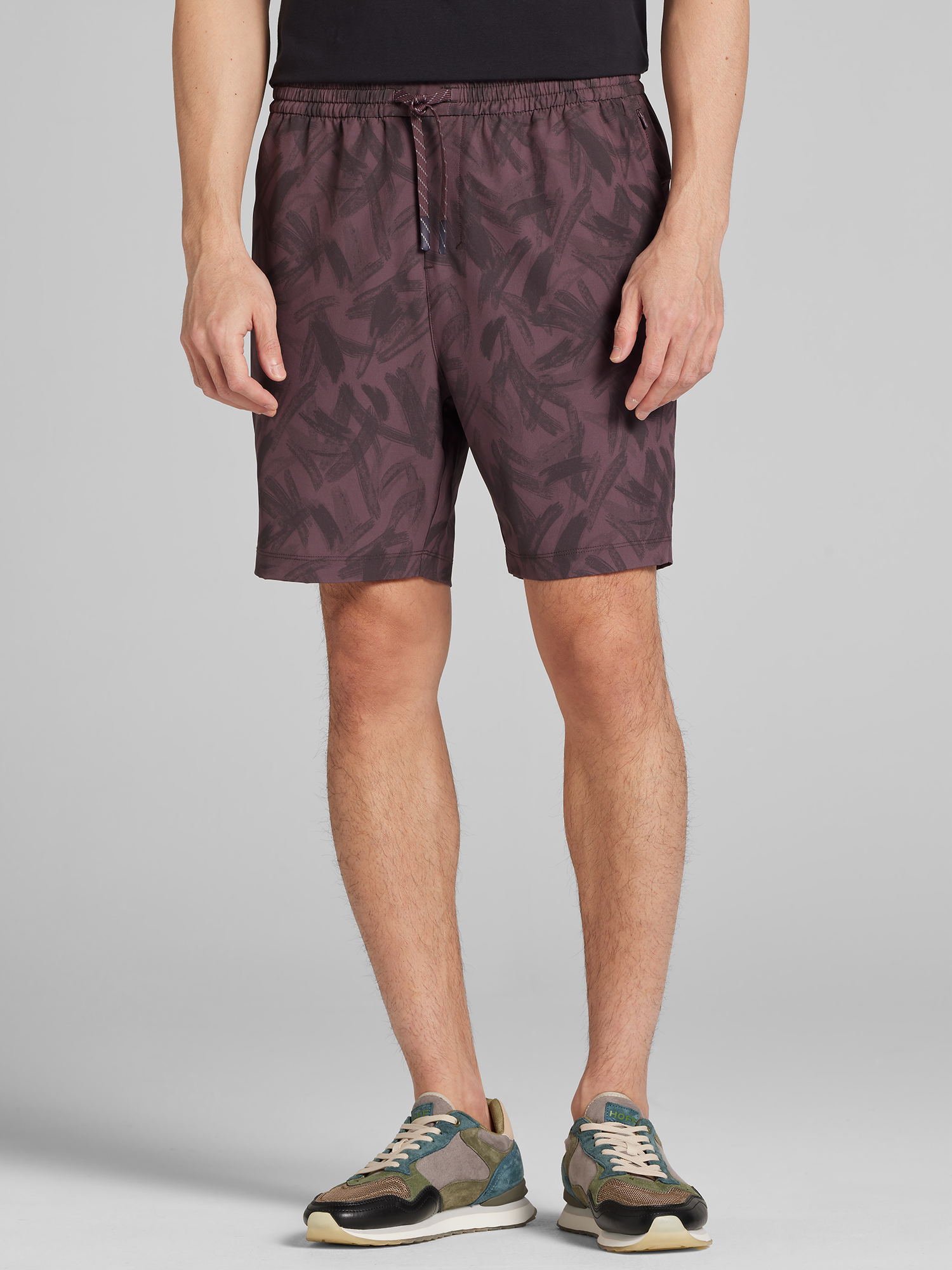 Modern Fit Printed Ripstop Pull-On Shorts