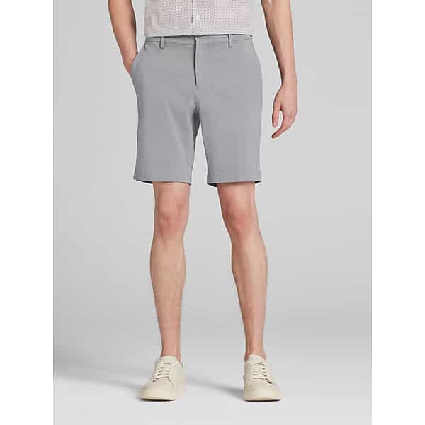 Awearness Kenneth Cole Big & Tall Men's Slim Fit Performance Tech Shorts 9" Pantone Monument - Size: 46