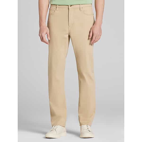 Joseph Abboud Men's Modern Fit Comfort Stretch 5-Pocket Pants Tan - Size: 40W x 30L